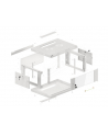 LANBERG WF01-6404-10S wall-mounted rack 19 demounted flat pack 4U/600x450mm gray - Towar z uszkodzonym opakowaniem (P) - nr 9