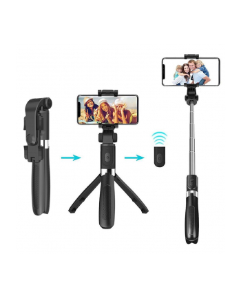 MEDIA-TECH 2in1 SELFIE TRIPOD - Uchwyt do selfie i statyw biurkowy 2 w 1 z pilotem Bluetooth