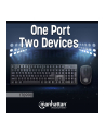 MANHATTAN Wireless Keyboard and Optical Mouse Set One 2.4GHz USB-Dongle Connection for Both Black (EN) - nr 15