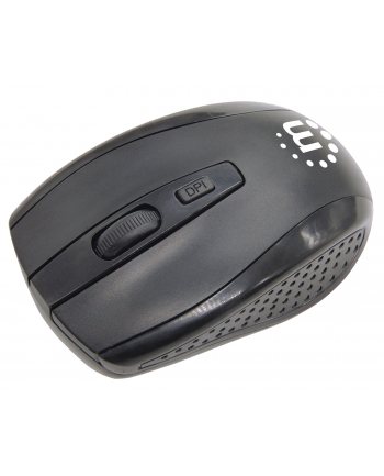 MANHATTAN Wireless Keyboard and Optical Mouse Set One 2.4GHz USB-Dongle Connection for Both Black (EN)