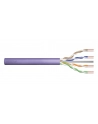 DIGITUS Installation cable cat.6 U/UTP B2ca solid wire AWG 23/1 LSOH 500m violet reel - nr 2