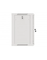 LANBERG Wall mount cabinet 19inch 12U 600x450 steel doors grey flat pack - nr 3