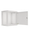 LANBERG Wall mount cabinet 19inch 12U 600x450 steel doors grey flat pack - nr 49