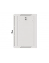 LANBERG Wall mount cabinet 19inch 12U 600x450 steel doors grey flat pack - nr 4