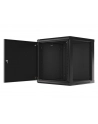 LANBERG Wall mount cabinet 19inch 12U 600x600 steel doors Kolor: CZARNY flat pack - nr 17