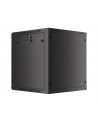 LANBERG Wall mount cabinet 19inch 12U 600x600 steel doors Kolor: CZARNY flat pack - nr 41