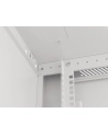 LANBERG Wall mount cabinet 19inch 12U 600x600 steel doors grey flat pack - nr 24