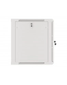 LANBERG Wall mount cabinet 19inch 12U 600x600 steel doors grey flat pack - nr 33