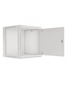 LANBERG Wall mount cabinet 19inch 12U 600x600 steel doors grey flat pack - nr 36