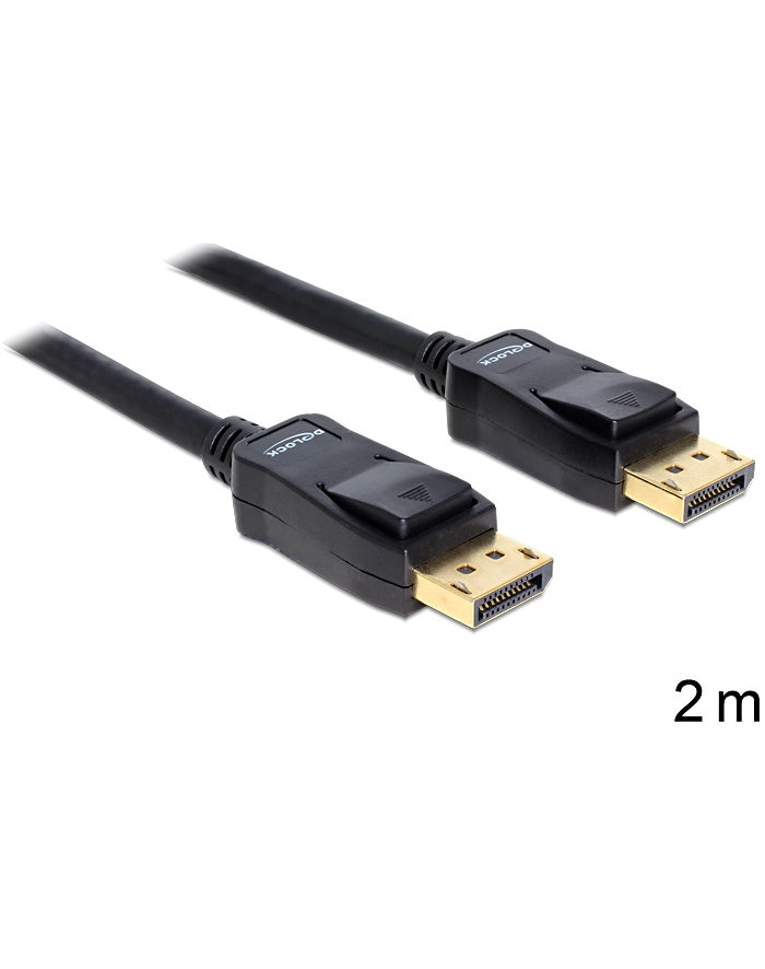 ''KABEL DISPLAYPORT M/M 2M GOLD DELOCK'' główny