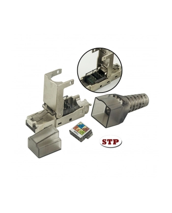 TECHLY STP Cat.6A RJ45 Modular Plug Toolless