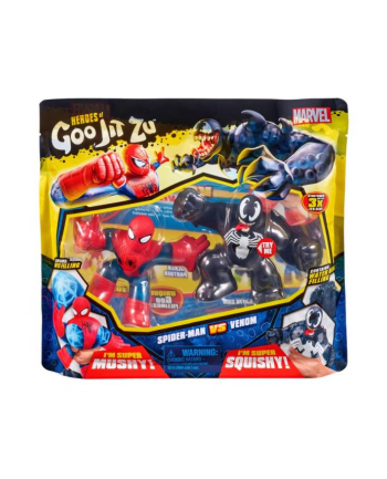 tm toys Goo Jit Zu Figurki Marvel Hero Spiderman vs Venom 41146