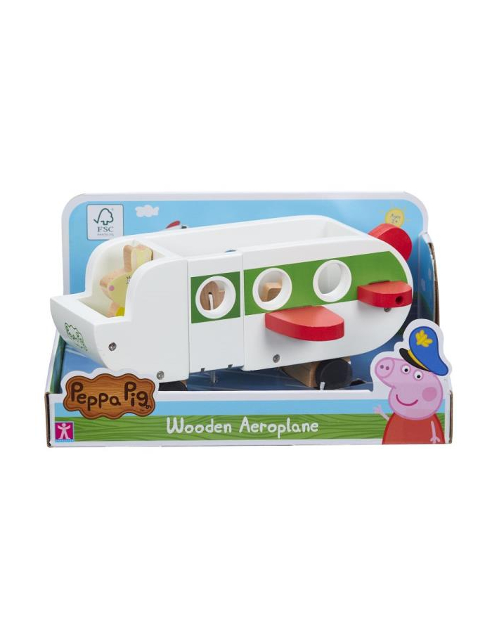 tm toys Świnka Peppa - Drewniany samolot z figurką 07211 główny