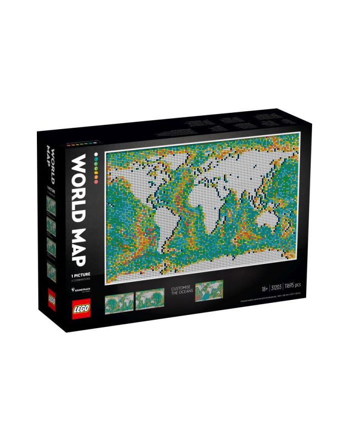 LEGO 31203 ART Mapa świata p1 główny
