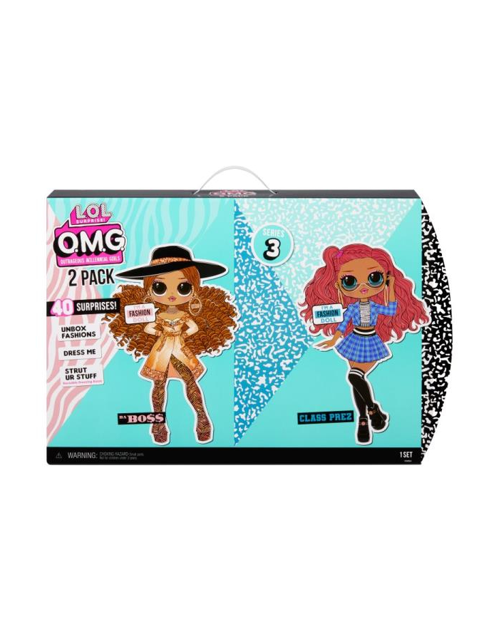 mga entertainment LOL Surprise OMG Lalki 2-pak s3 DaBoss i Class Prez 423454 p3 główny
