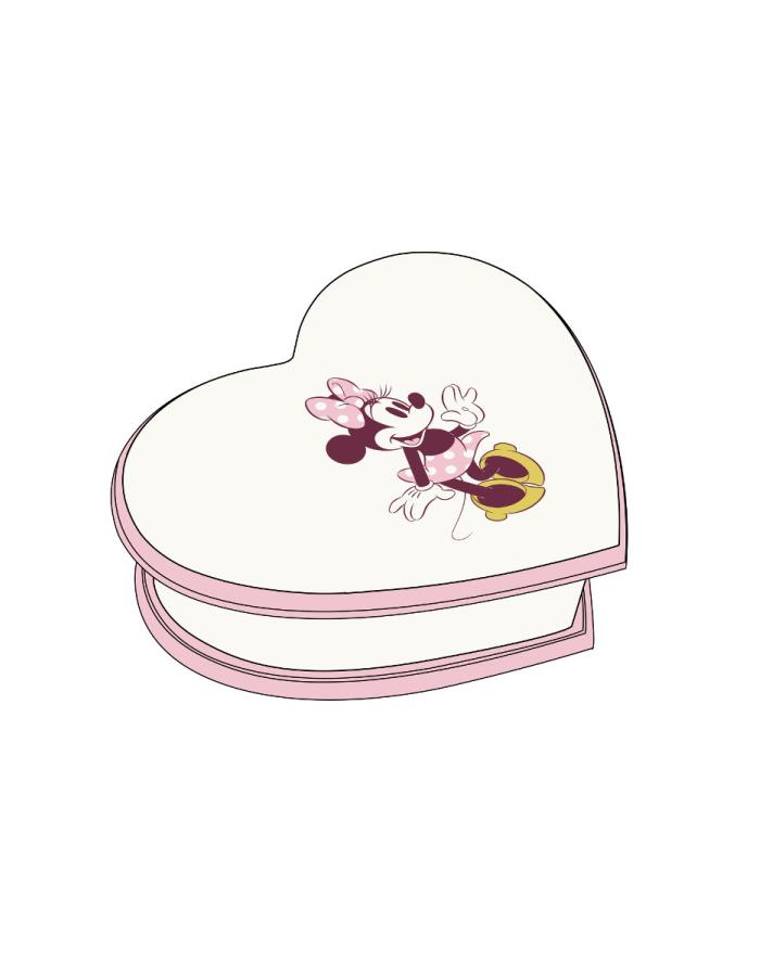 Pudełko na biżuterię z lusterkiem, drewniane, 20,2x6,3x16,7cm Minnie WD20322 Kids Euroswan główny