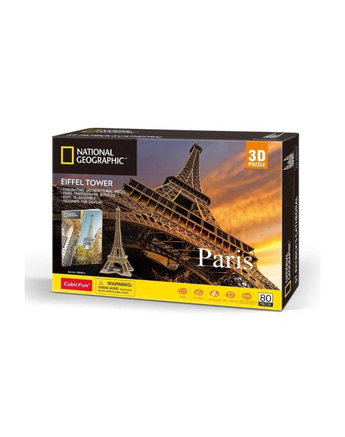 dante Puzzle 3D National Geographic Paryż, Wieża Eiffel DS0998 główny