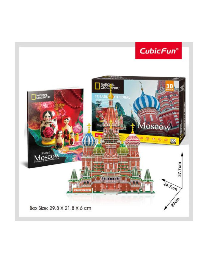 dante Puzzle 3D National Geographic Moskwa, Sobór Św. Bazyla DS0999H główny