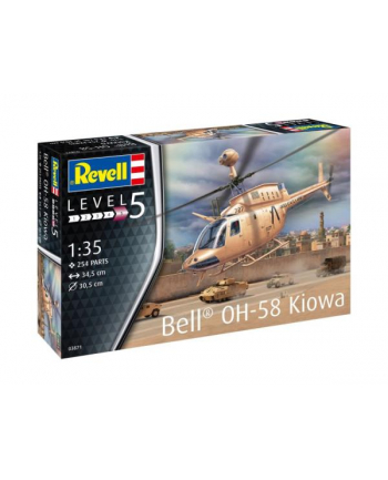PROMO Revell 03871 Helikopter do sklejania Bell OH-58 Kiowa