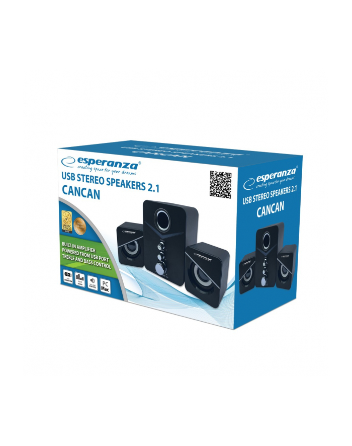 esperanza Głośnik 2.1 USB Cancan główny
