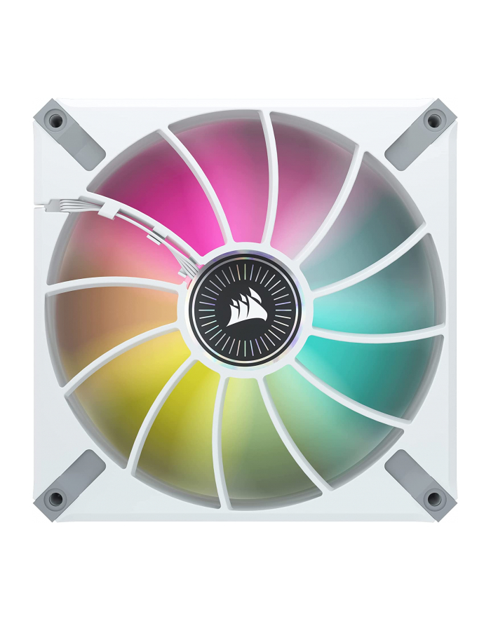 CORSAIR ML140 RGB ELITE WHITE 140mm Magnetic Levitation RGB Fan with AirGuide Dual Pack with Lighting Node CORE główny