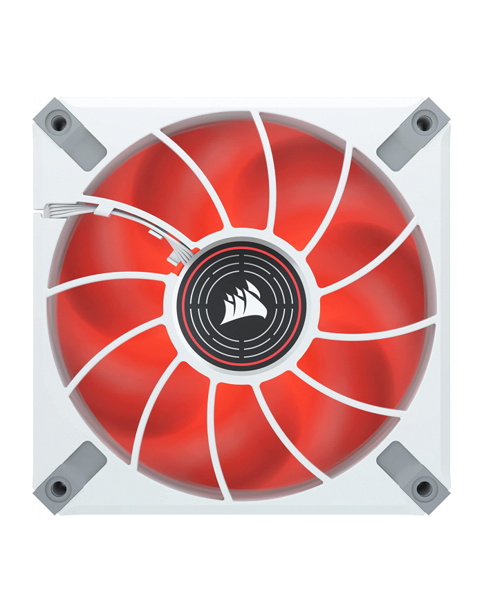 CORSAIR ML120 LED ELITE WHITE 120mm Magnetic Levitation Red LED Fan with AirGuide Single Pack główny