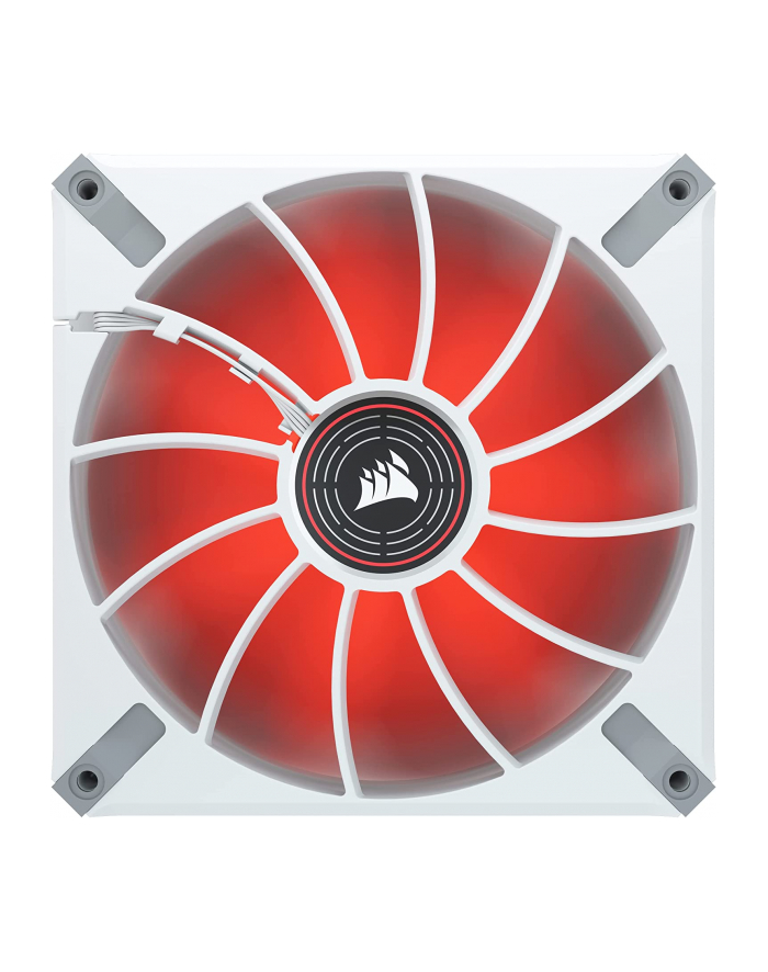 CORSAIR ML140 LED ELITE WHITE 140mm Magnetic Levitation Red LED Fan with AirGuide Single Pack główny