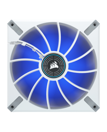 CORSAIR ML140 LED ELITE WHITE 140mm Magnetic Levitation Blue LED Fan with AirGuide Single Pack