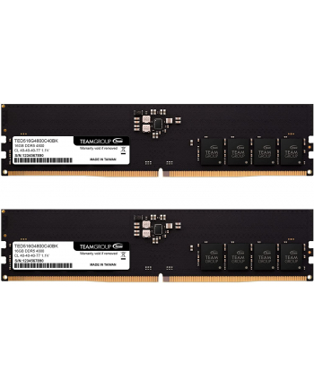 team group TEAMGROUP Elite DDR5 32GB 2x16GB 4800MHz CL40 1.1V