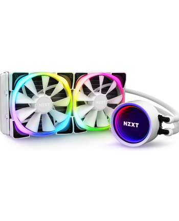 NZXT water cooling Kraken X53 White RGB 240mm Illuminated fans and pump