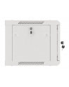 LANBERG Wall mount cabinet 19inch 6U 600x450 steel doors grey flat pack - nr 13