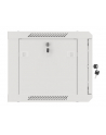 LANBERG Wall mount cabinet 19inch 6U 600x450 steel doors grey flat pack - nr 19