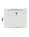 LANBERG Wall mount cabinet 19inch 6U 600x450 steel doors grey flat pack - nr 21