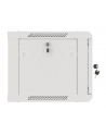 LANBERG Wall mount cabinet 19inch 6U 600x450 steel doors grey flat pack - nr 33