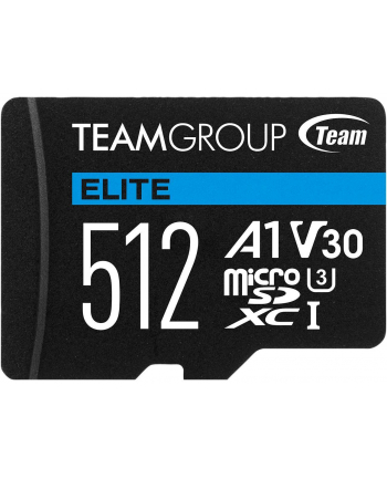 team group TEAMGROUP Memory Card Micro SDXC 512GB Elite A1 V30 + Adapter