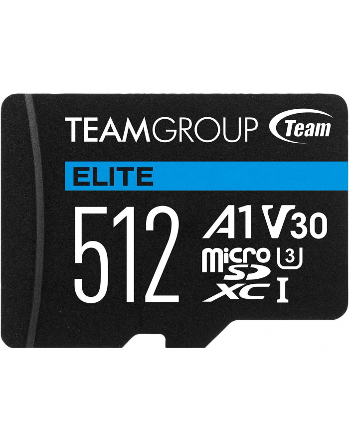 team group TEAMGROUP Memory Card Micro SDXC 512GB Elite A1 V30 + Adapter główny