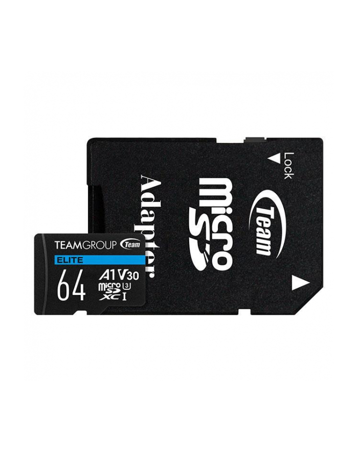 team group TEAMGROUP Memory Card Micro SDXC 64GB Elite A1 V30 + Adapter główny