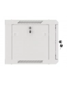 LANBERG Wall mount cabinet 19inch 6U 600x450 steel doors grey flat pack - nr 19