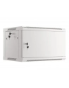 LANBERG Wall mount cabinet 19inch 6U 600x450 steel doors grey flat pack - nr 25