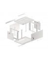 LANBERG Wall mount cabinet 19inch 6U 600x450 steel doors grey flat pack - nr 27