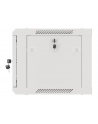 LANBERG Wall mount cabinet 19inch 6U 600x450 steel doors grey flat pack - nr 2