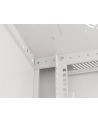 LANBERG Wall mount cabinet 19inch 6U 600x450 steel doors grey flat pack - nr 40