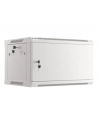 LANBERG Wall mount cabinet 19inch 6U 600x450 steel doors grey flat pack - nr 41