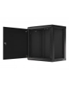 LANBERG Szafa wisząc 19inch 12U 600x450 drzwi metalowe czarna flat pack - nr 45