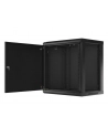 LANBERG Szafa wisząc 19inch 12U 600x450 drzwi metalowe czarna flat pack - nr 64