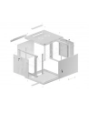 LANBERG Szafa wisząca 19inch 9U 600x600 drzwi metalowe szara flat pack - nr 25