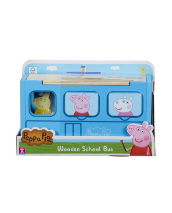 tm toys Peppa Pig - Drewniany autobus sorter Świnka Peppa 07222