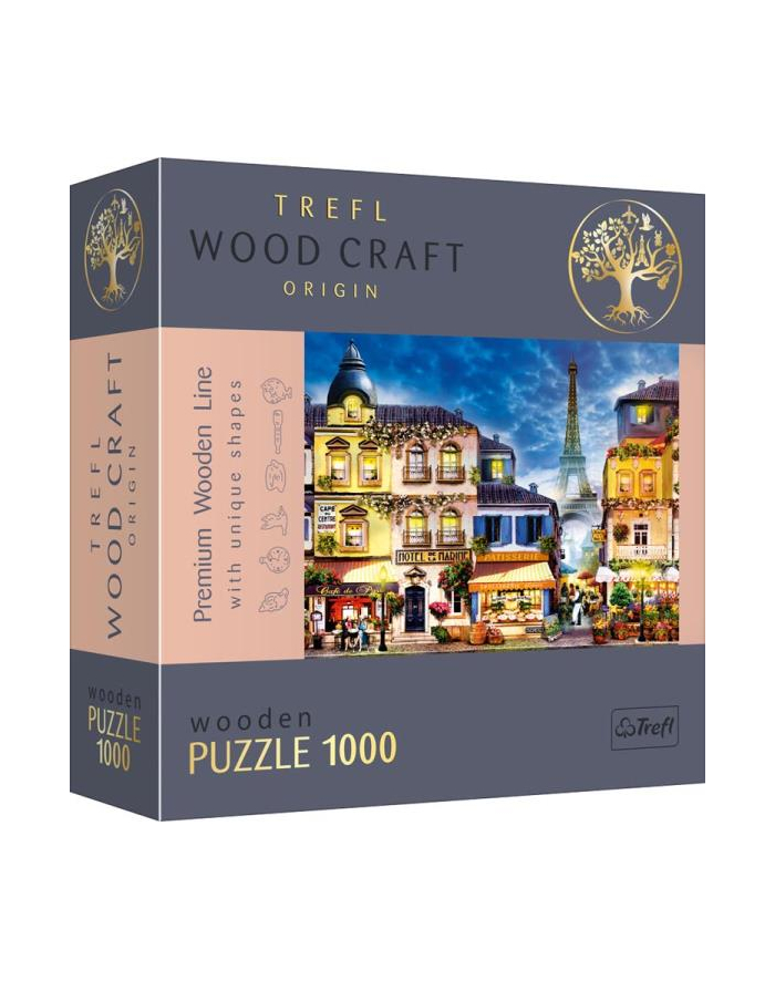 Puzzle 1000el drewniane - Francuska uliczka 20142 Trefl główny