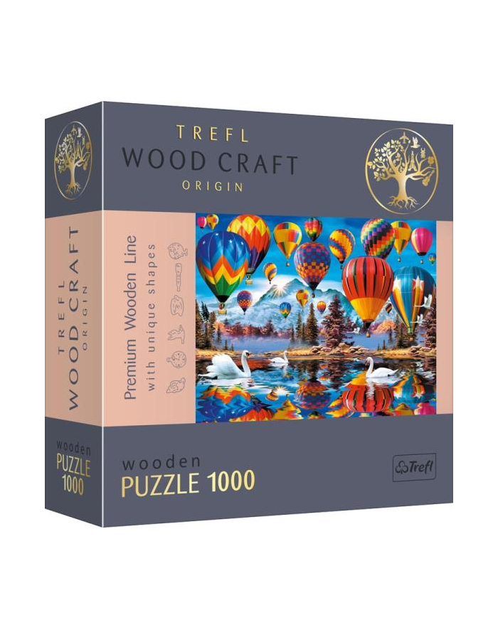 Puzzle 1000el drewniane - Kolorowe balony 20143 Trefl główny