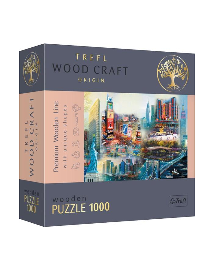 Puzzle 1000el drewniane - New York - Collage 20147 Trefl główny